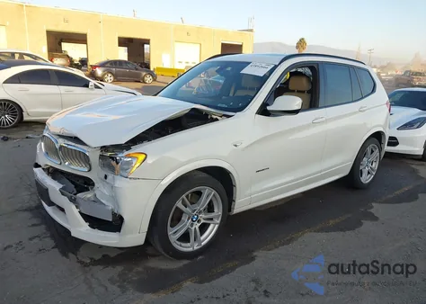 2014 BMW X3 xDrive28I z USA, uszkodzony, nr VIN 5UXWX9C51E0D10104